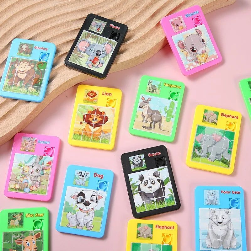 Cartoon Animal Sliding Puzzle Set-3
