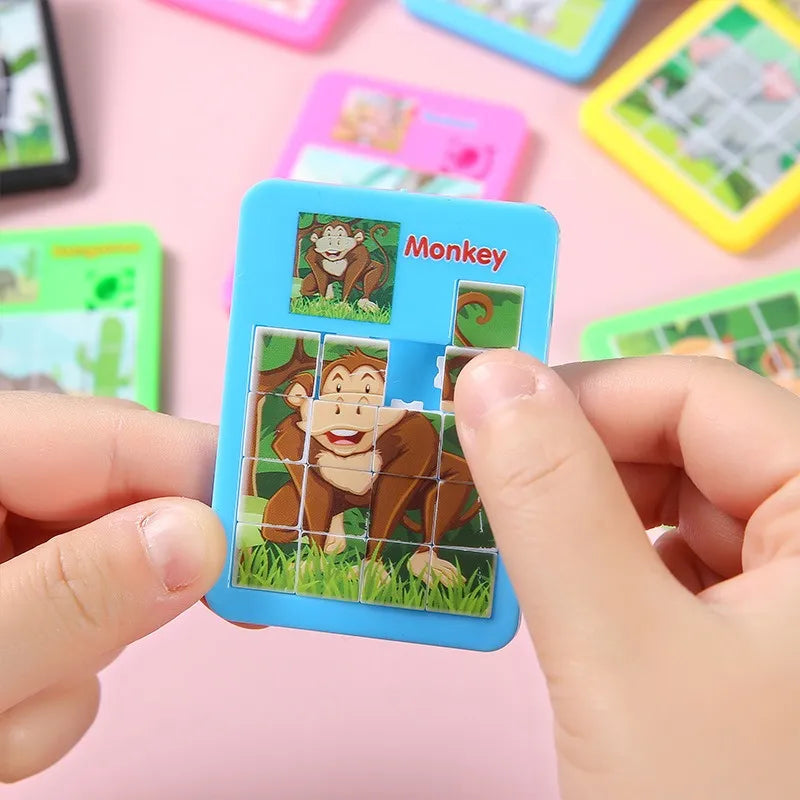 Cartoon Animal Sliding Puzzle Set-4