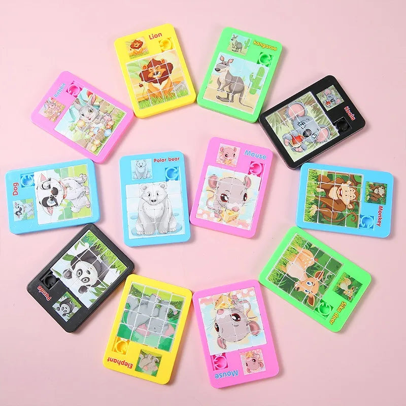 Cartoon Animal Sliding Puzzle Set-5