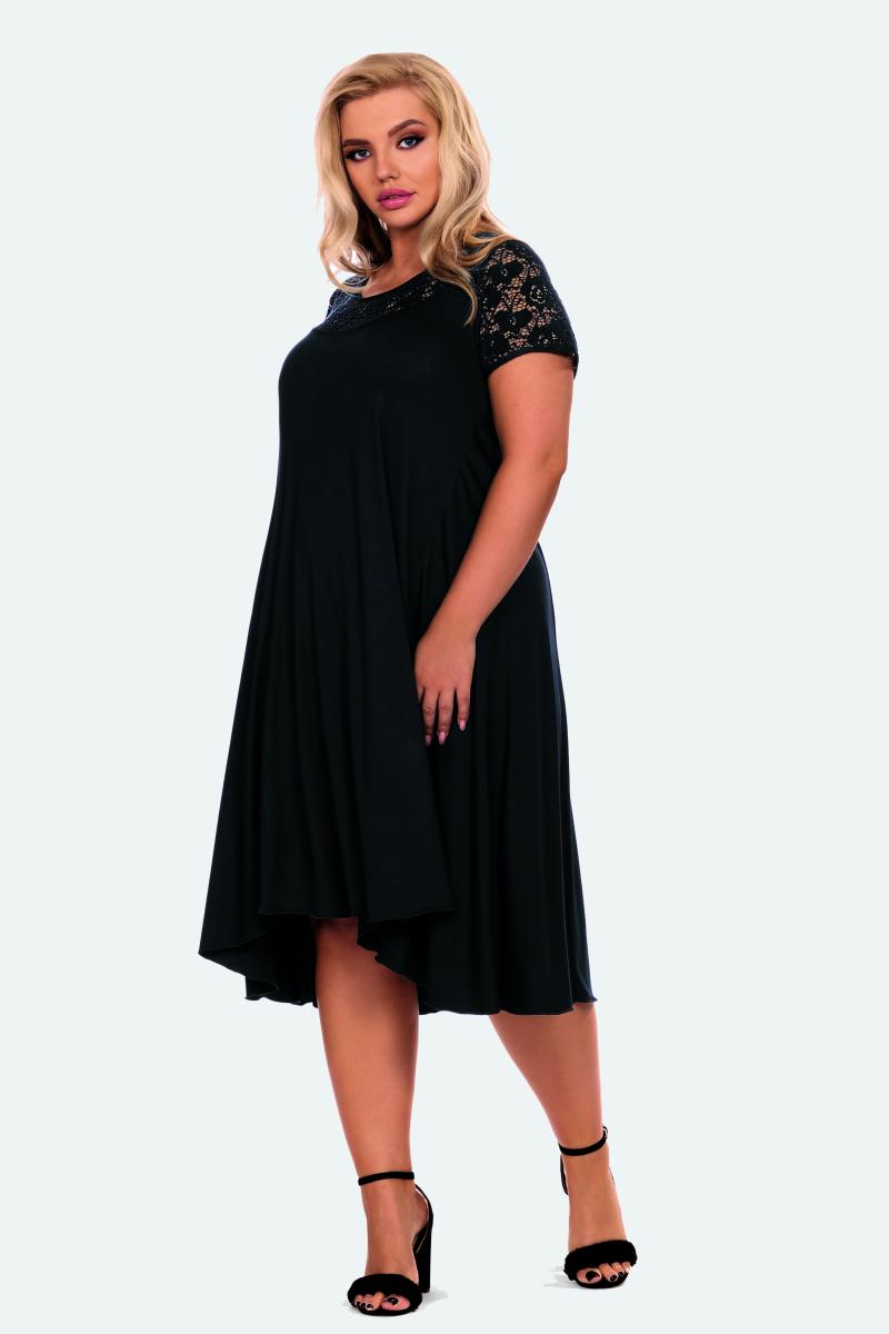 schwarzes Nachtkleid H182210 - 5XL-2