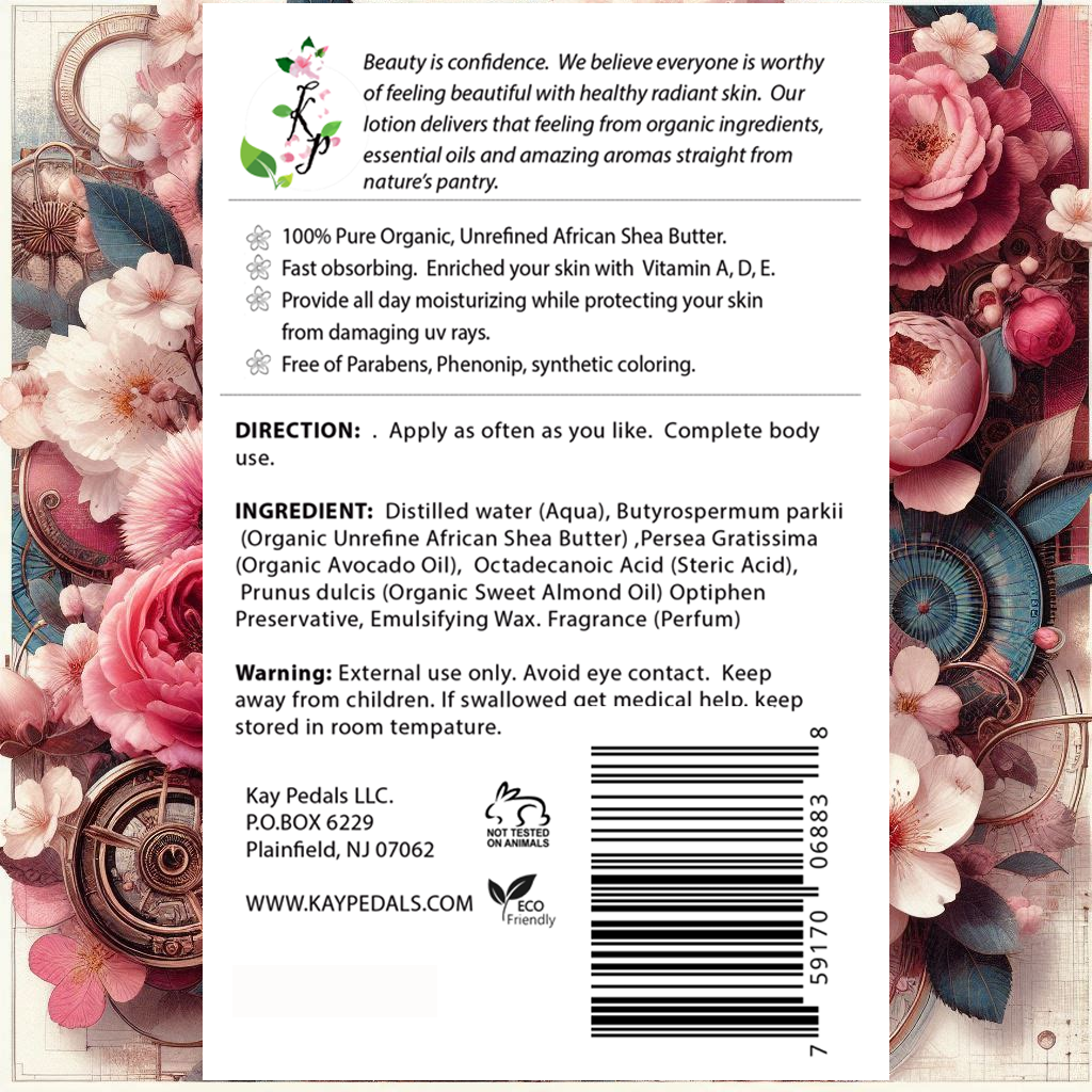 Tokyo Cherry Blossom Organic Body Lotion | Organic Body Cream | Shea Butter Lotion | Almond Body Lotion | Fragrance Lotion-4
