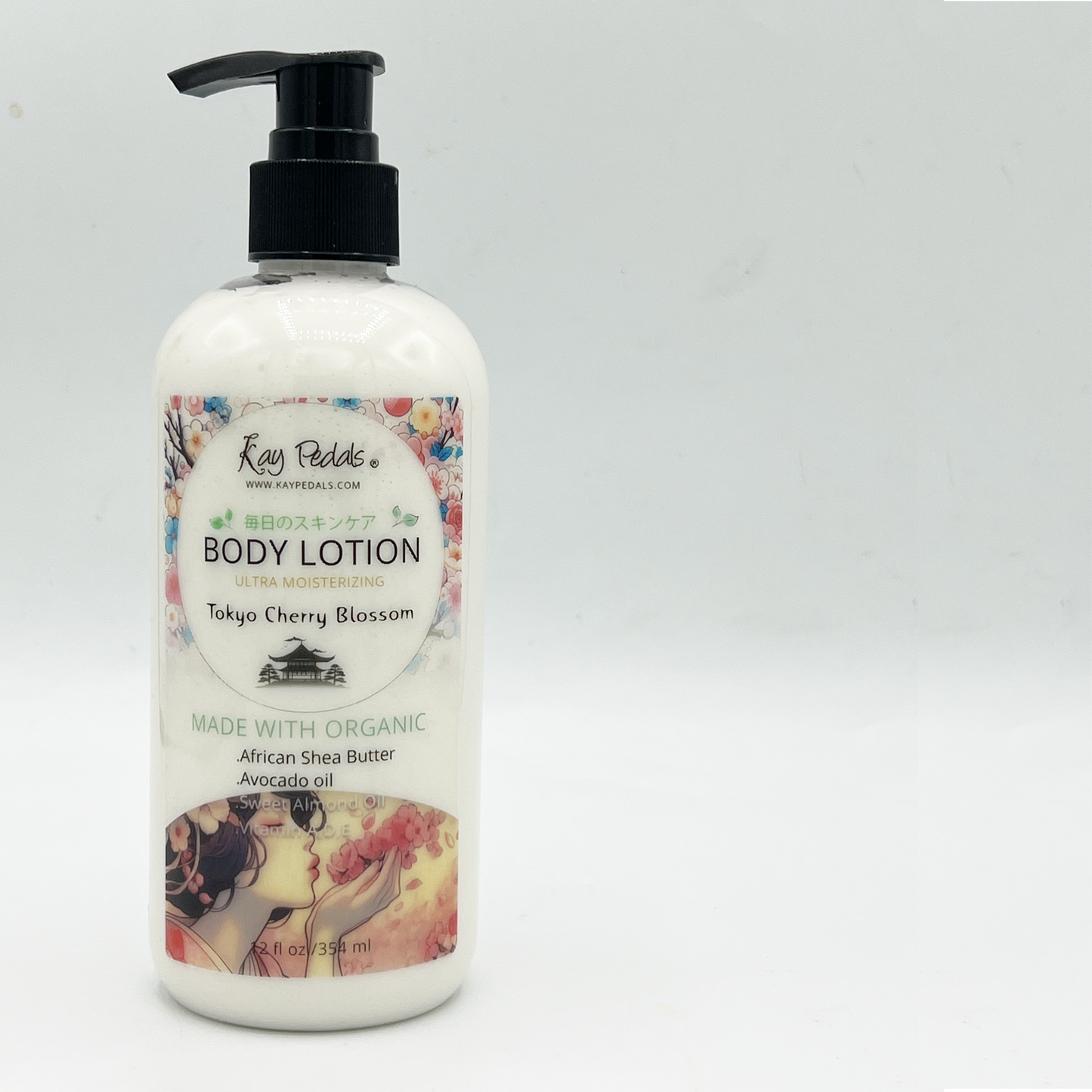 Tokyo Cherry Blossom Organic Body Lotion | Organic Body Cream | Shea Butter Lotion | Almond Body Lotion | Fragrance Lotion-3