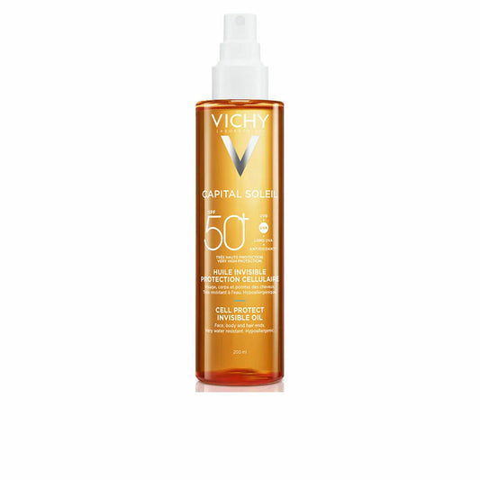Sunscreen Oil Vichy Capital Soleil Spf 50 200 ml Invisible-0