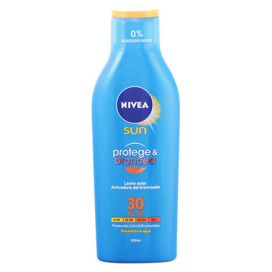 Sun Milk Protege & Broncea Nivea SPF 30 (200 ml) 30 (200 ml)-0