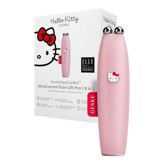 Aparat intretinere faciala, Geske, ultrasunete 6 in 1, Hello Kitty, Roz (HK000014PI01)-0