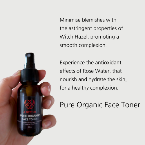 Pure Organic Face Toner 50mL Amber Glass Bottle-3
