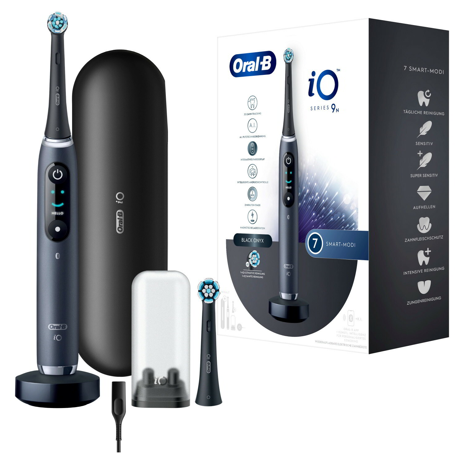 Oral-B iO Series 9N За възрастни Вибрираща четка за зъби Черен (408666)-0