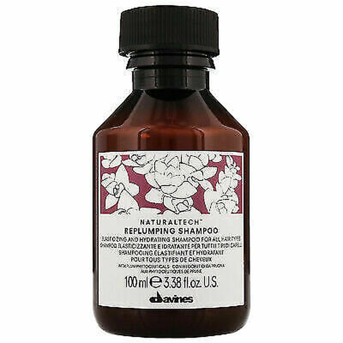 Moisturizing Shampoo Davines Replumping 100 ml-0