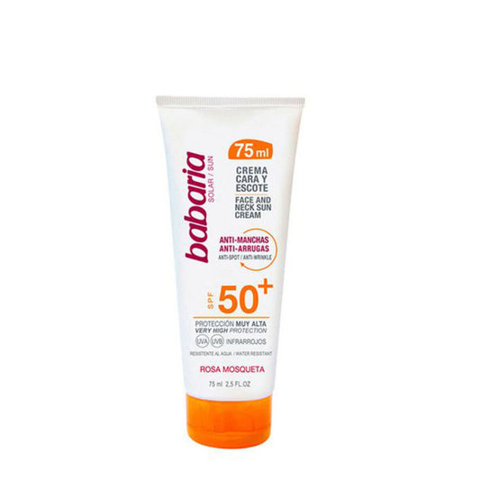 Anti Brown Spot Sun Lotion Cara & Escote Babaria 8410412029889 SPF 50+ (75 ml) SPF 50+ 75 ml-0