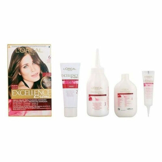 Permanent Dye Excellence L'Oreal Make Up Excellence Nº 9.0-rubio muy claro Nº 8.0-rubio claro 192 ml-0