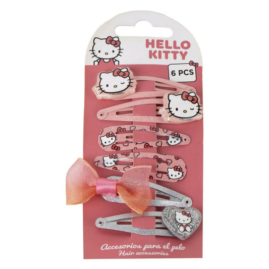 Hair Clips Hello Kitty Pink-0