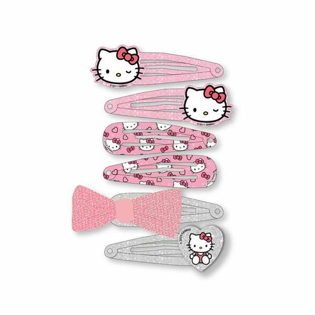 Hair Clips Hello Kitty Pink-1