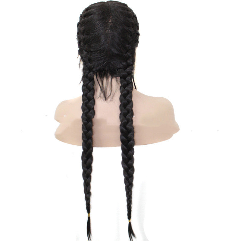 Black Front Lace Wig-4