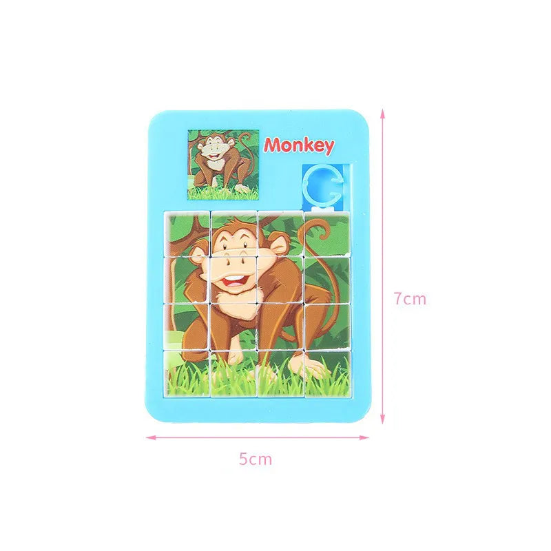 Cartoon Animal Sliding Puzzle Set-1