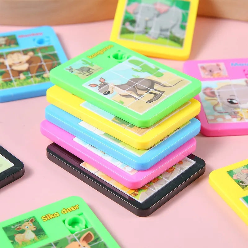 Cartoon Animal Sliding Puzzle Set-2