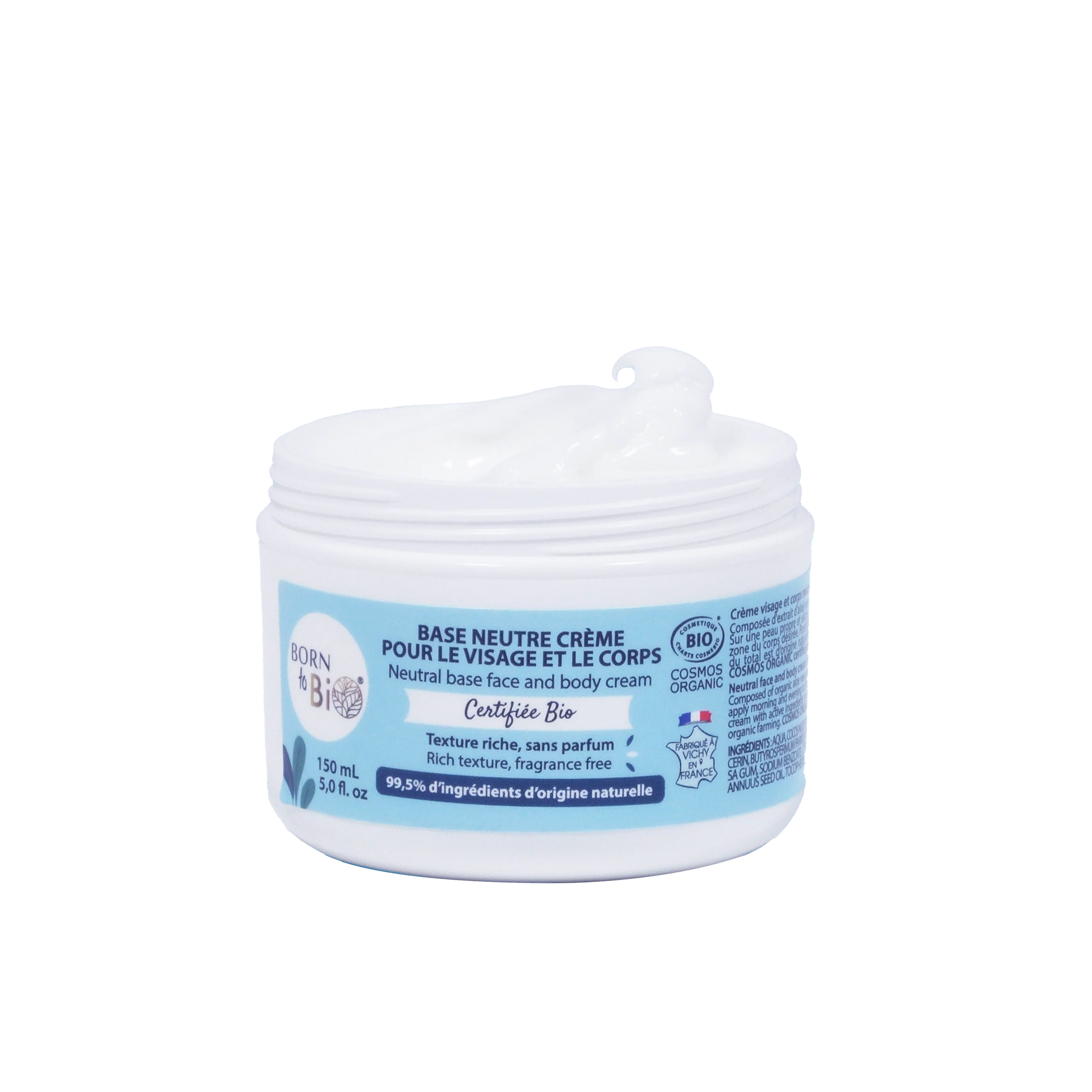 Certified organic neutral base face and body cream-1