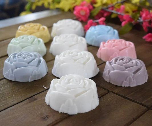 Decorative Natural Crafted Goat Milk Soap Bar 2.5 oz (Rose Shaped)-0