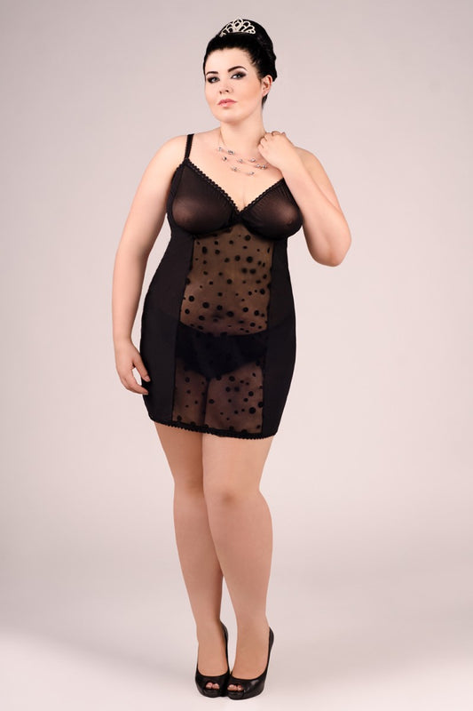 schwarzes Chemise E/2001 54/56 von Andalea Dessous-0