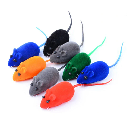Interactive Plush Mouse Toy-0