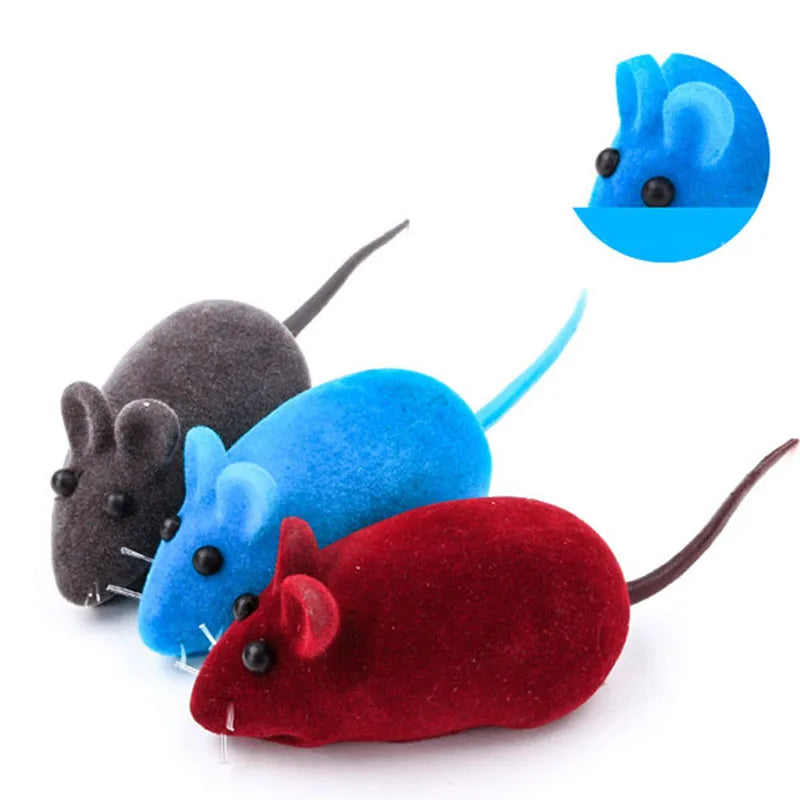 Interactive Plush Mouse Toy-1