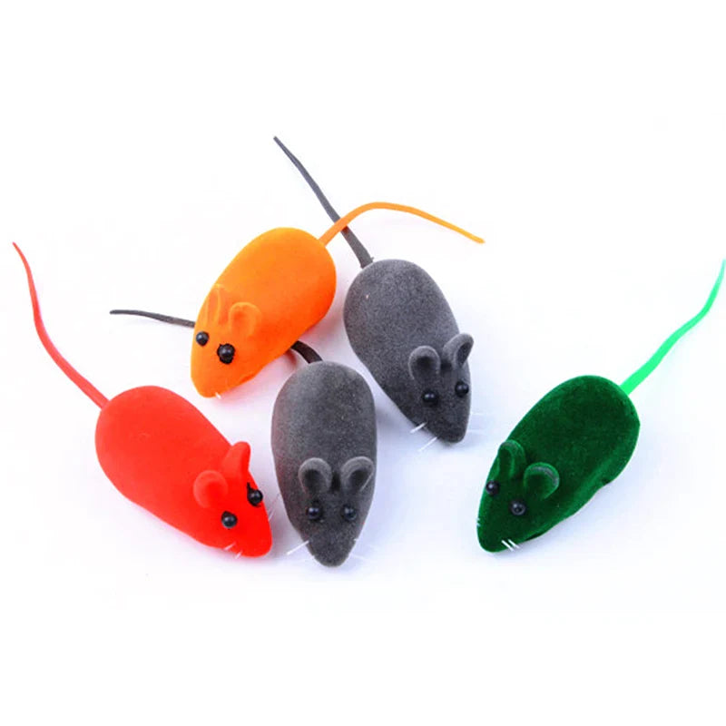 Interactive Plush Mouse Toy-2