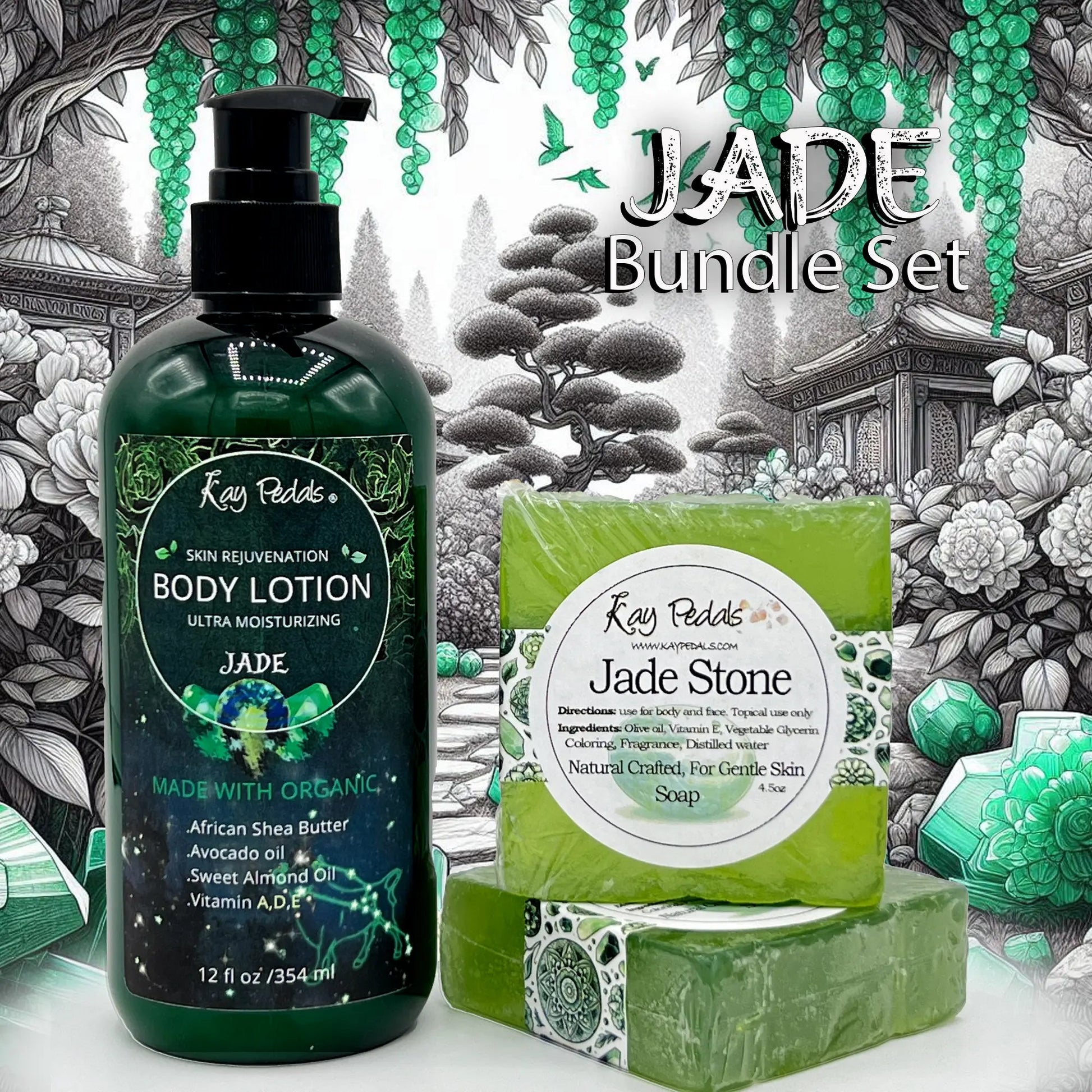Jade Stone Skincare Bundle Gift Set-0