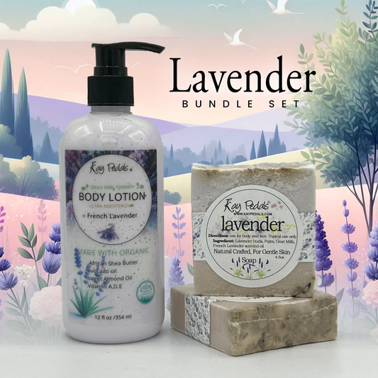 French Lavender Bundle Skin Care Gift Set-0