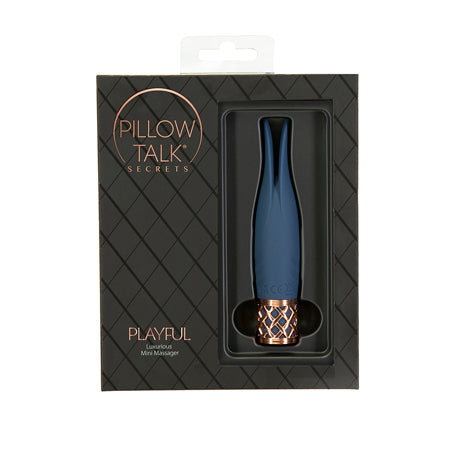 Pillow Talk Secrets Playful Rechargeable Silicone Clitoral Vibrator Navy-0