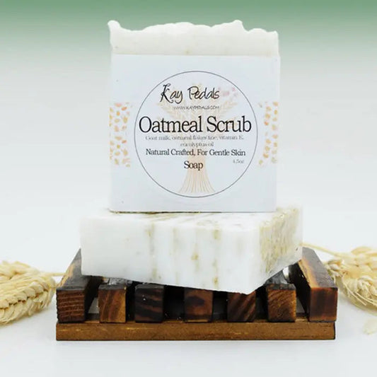 Oatmeal And Peppermint Scrub Natural Crafted Bar Soap 4.5oz-0
