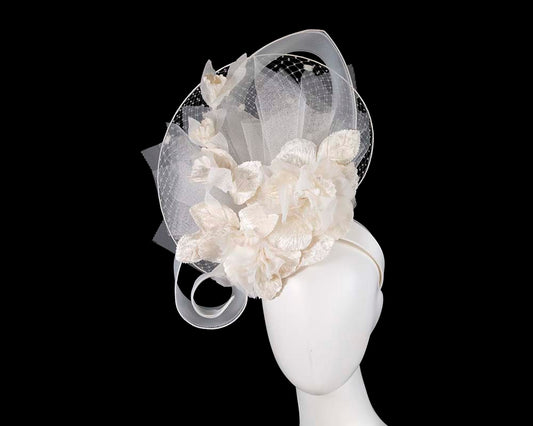 Cream bespoke fascinator-0