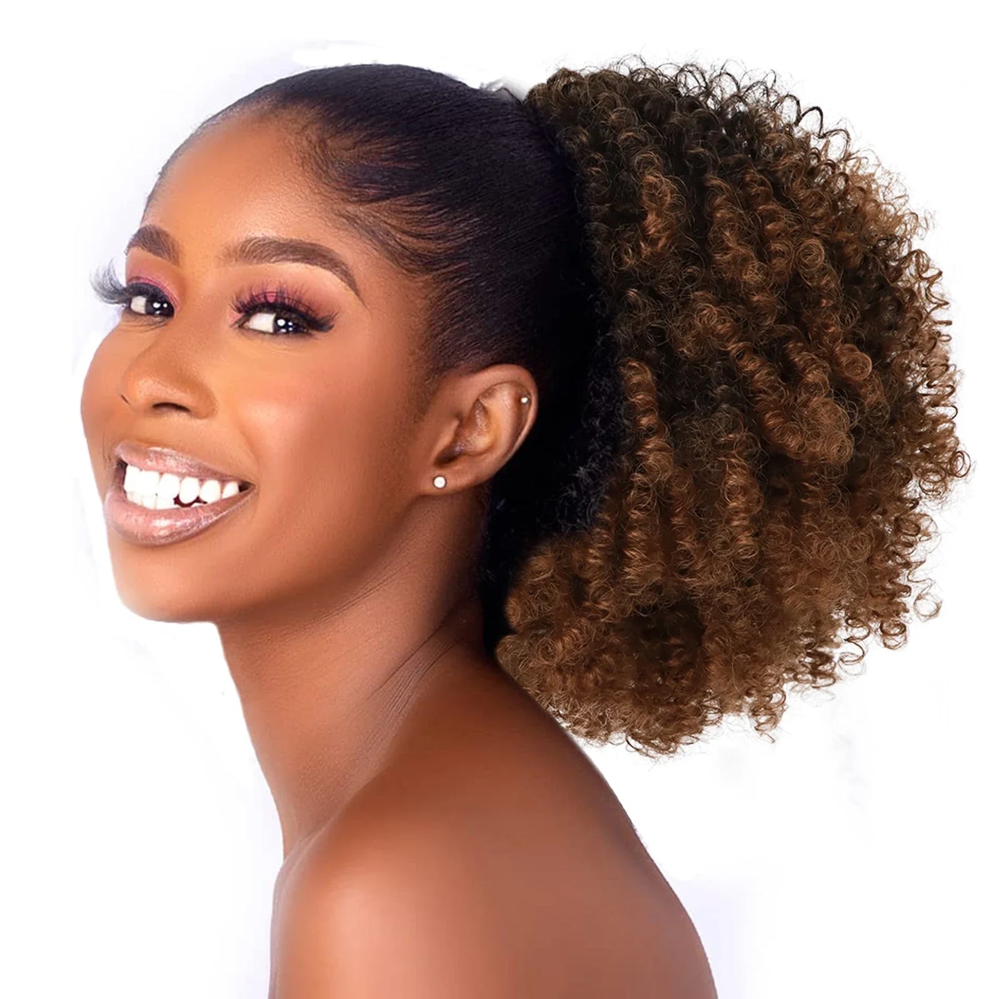 Synthetic Afro Puff Drawstring Ponytail Extension-6