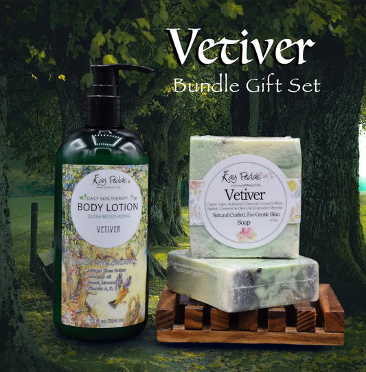 Vetiver Bundle Natural Best Skin Care Gift Set-0