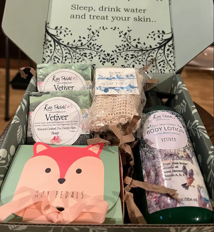 Vetiver Bundle Natural Best Skin Care Gift Set-1