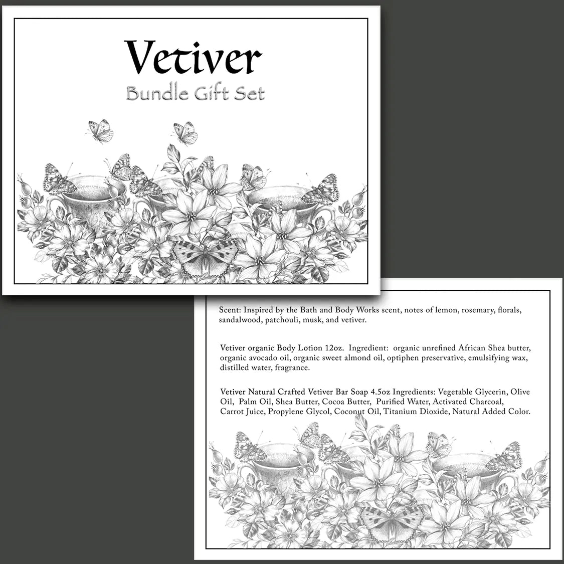 Vetiver Bundle Natural Best Skin Care Gift Set-2