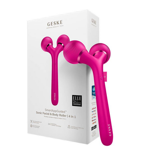 Geske Roller soniczy do twarzy i ciała 4w1 Geske z Aplikacją (magenta) (GK000041MG01)-0