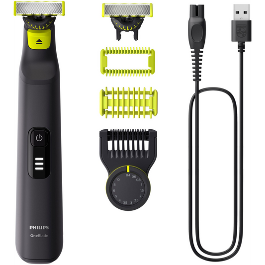 Philips QP6542/15 zastrihávač fúzov Batérie 14 1 cm Suché a mokré holenie Čierna, Limetka (QP6542/15)-0