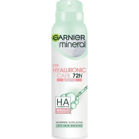 Garnier GARNIER_Mineral Hyaluronic Care 72H dezodorant w spray Sensitive 150ml (3600542399296)-0
