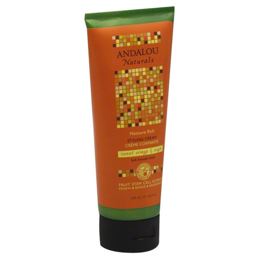 Andalou Naturals Moisture Rich Sweet Orange & Argan Styling Cream (1x6.8 Oz)-0