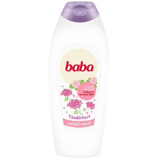 BABA Fairy Garden душ гел, бъз и розова вода, 750 мл (8720181144592)-0