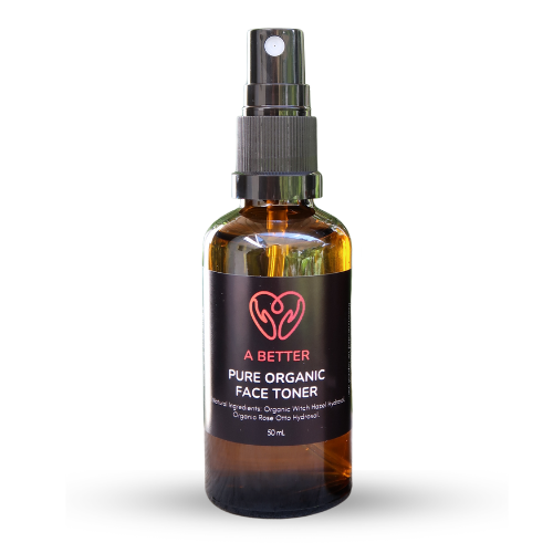 Pure Organic Face Toner 50mL Amber Glass Bottle-1
