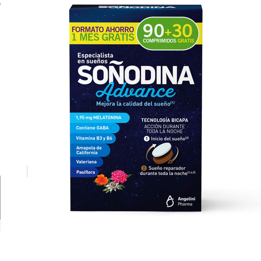SOÑODINA bilayer melatonin 90 + 30 as a gift 120 tablets-0