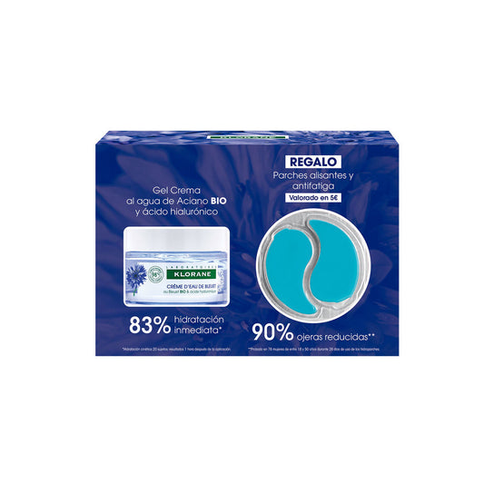 ORGANIC CORNFLOWER &amp; HYLURONIC ACID FACE AND EYES GEL- CREAM CASE 2 pcs-0