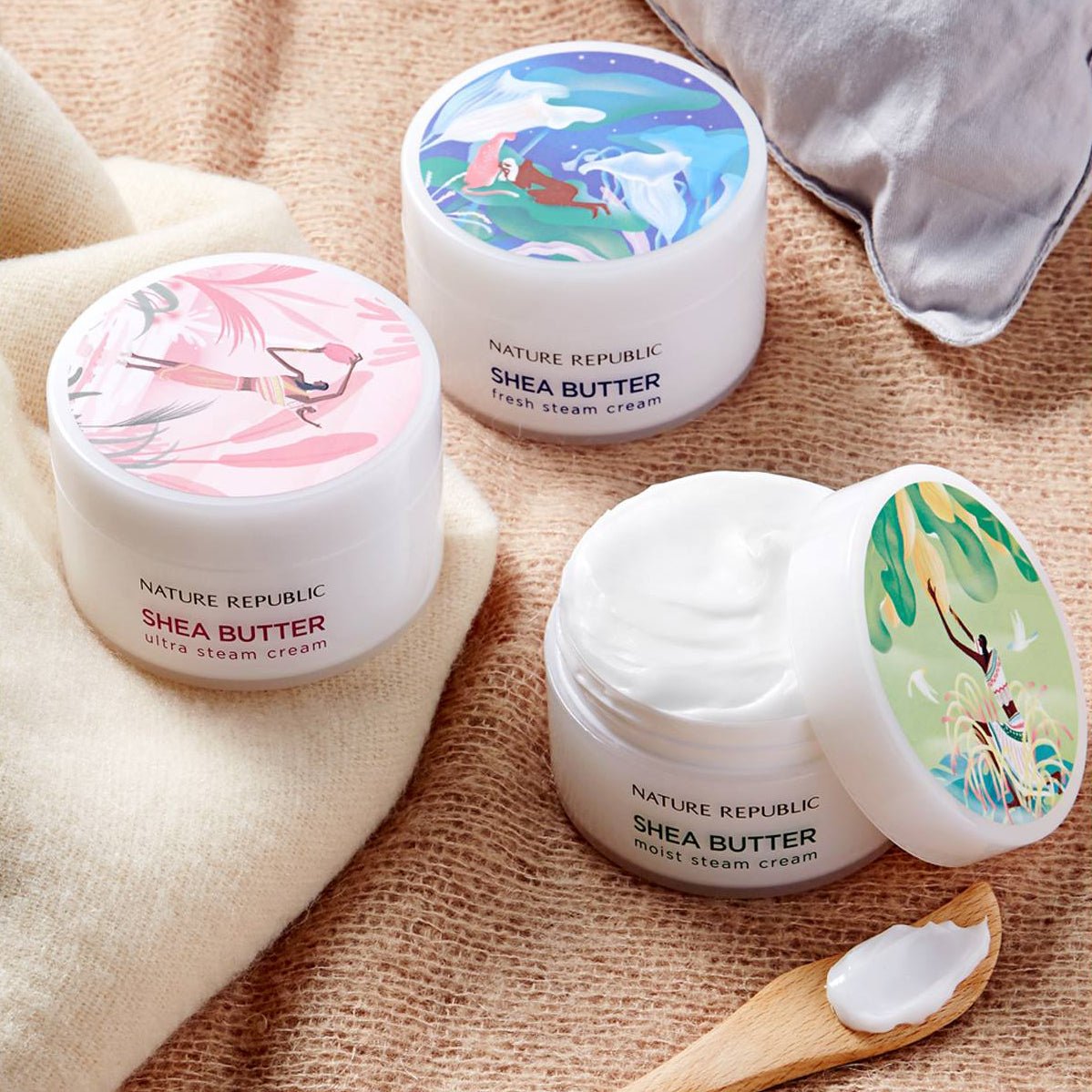Shea Butter Steam Cream Ultra Triple Value Set (Dry Skin)-2