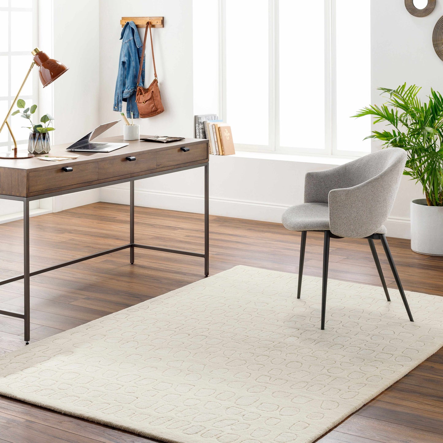 Arjan Cream Area Rug - Clearance-2