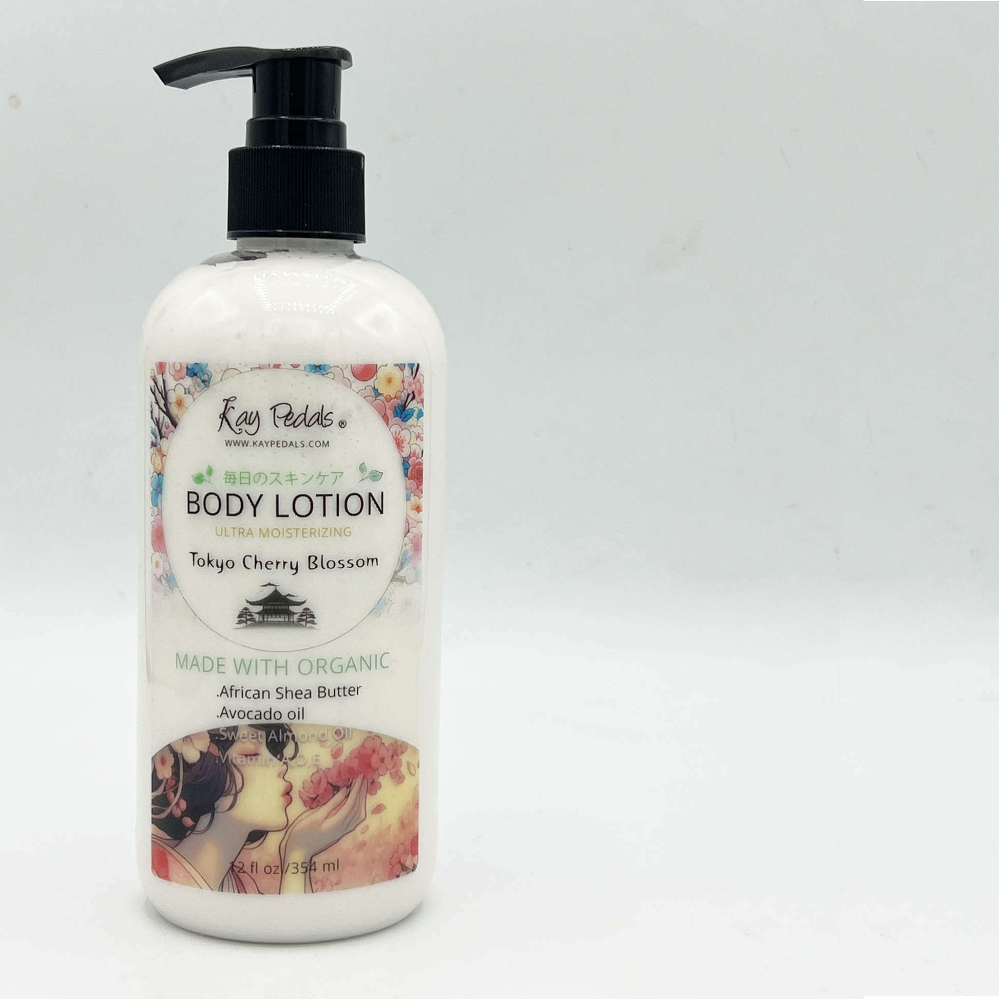 Tokyo Cherry Blossom Organic Body Lotion | Organic Body Cream | Shea Butter Lotion |  Almond Body Lotion | Fragrance Lotion-3