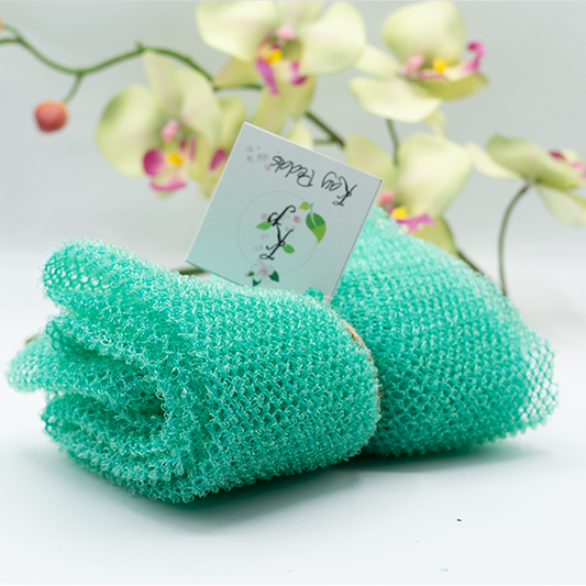 Kay Pedals  Mesh Sponge Exfoliating Back Scrub Long Shower Net Sponge-10