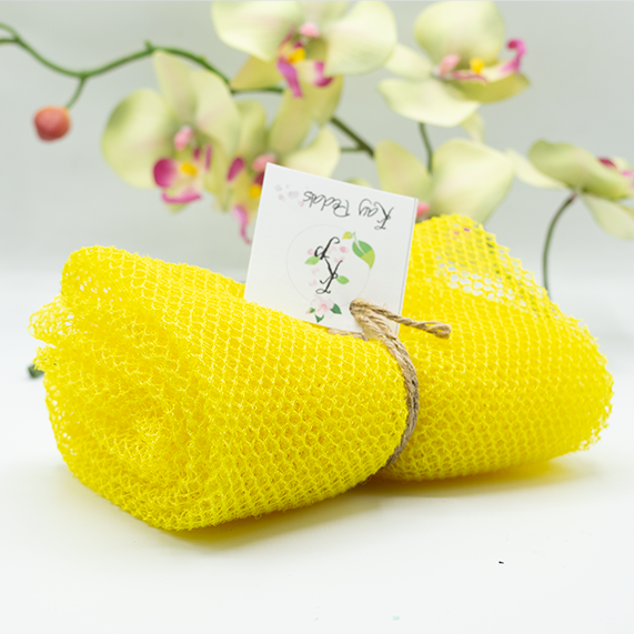 Kay Pedals  Mesh Sponge Exfoliating Back Scrub Long Shower Net Sponge-5